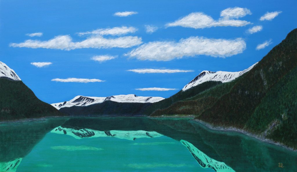 Oljemaleri vårdag i Hardanger